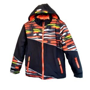 Phibee Boys Hooded Windbreaker Jacket Size 12 (146/152) Insulated Waterproof